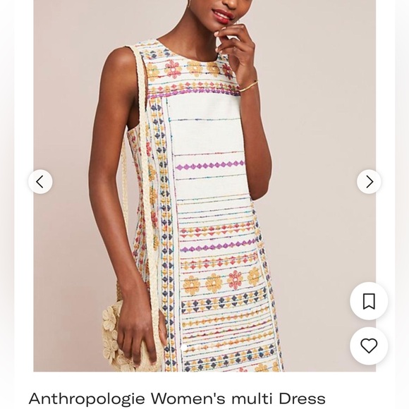 Anthropologie Akemi + Kin Colorful Embroidered Dress - Picture 1 of 5